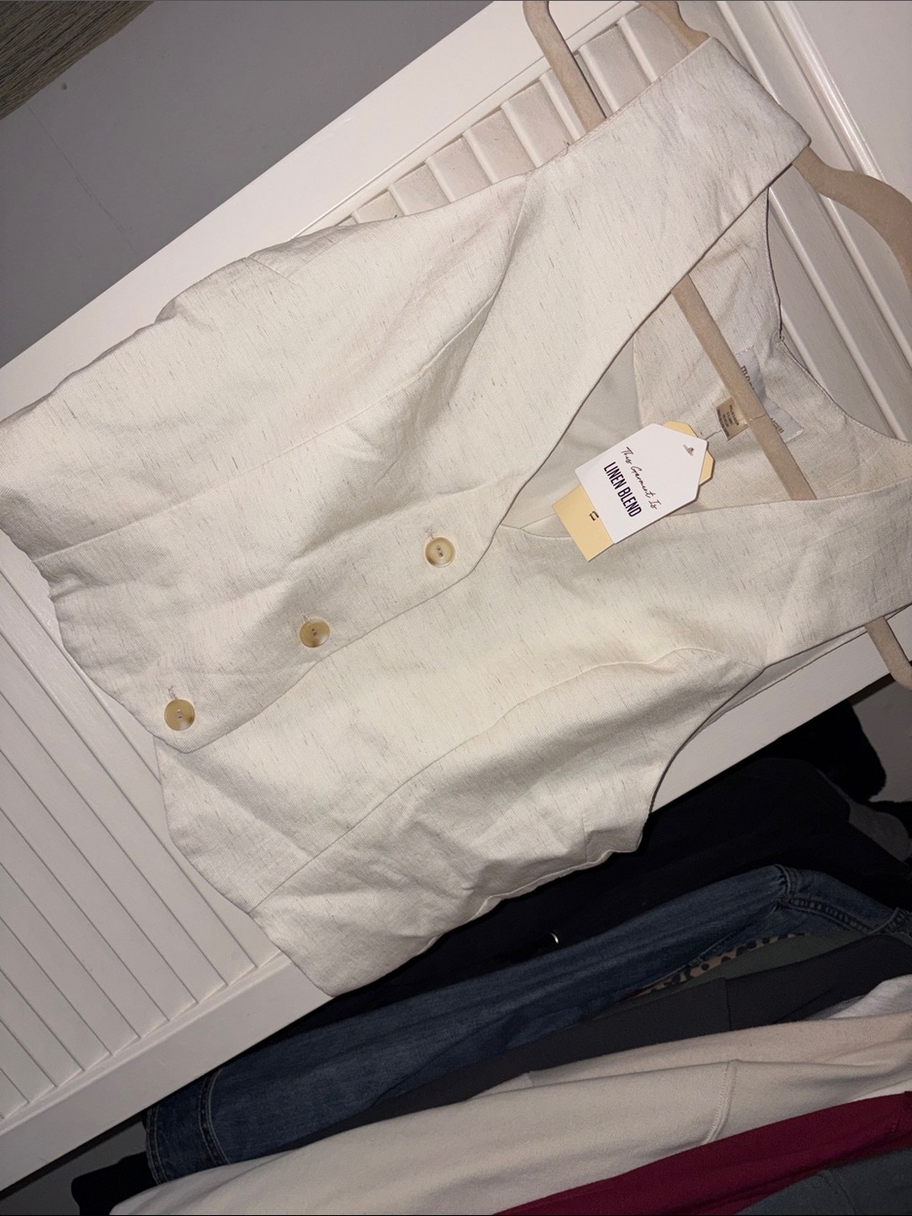 NWT Cream Vest